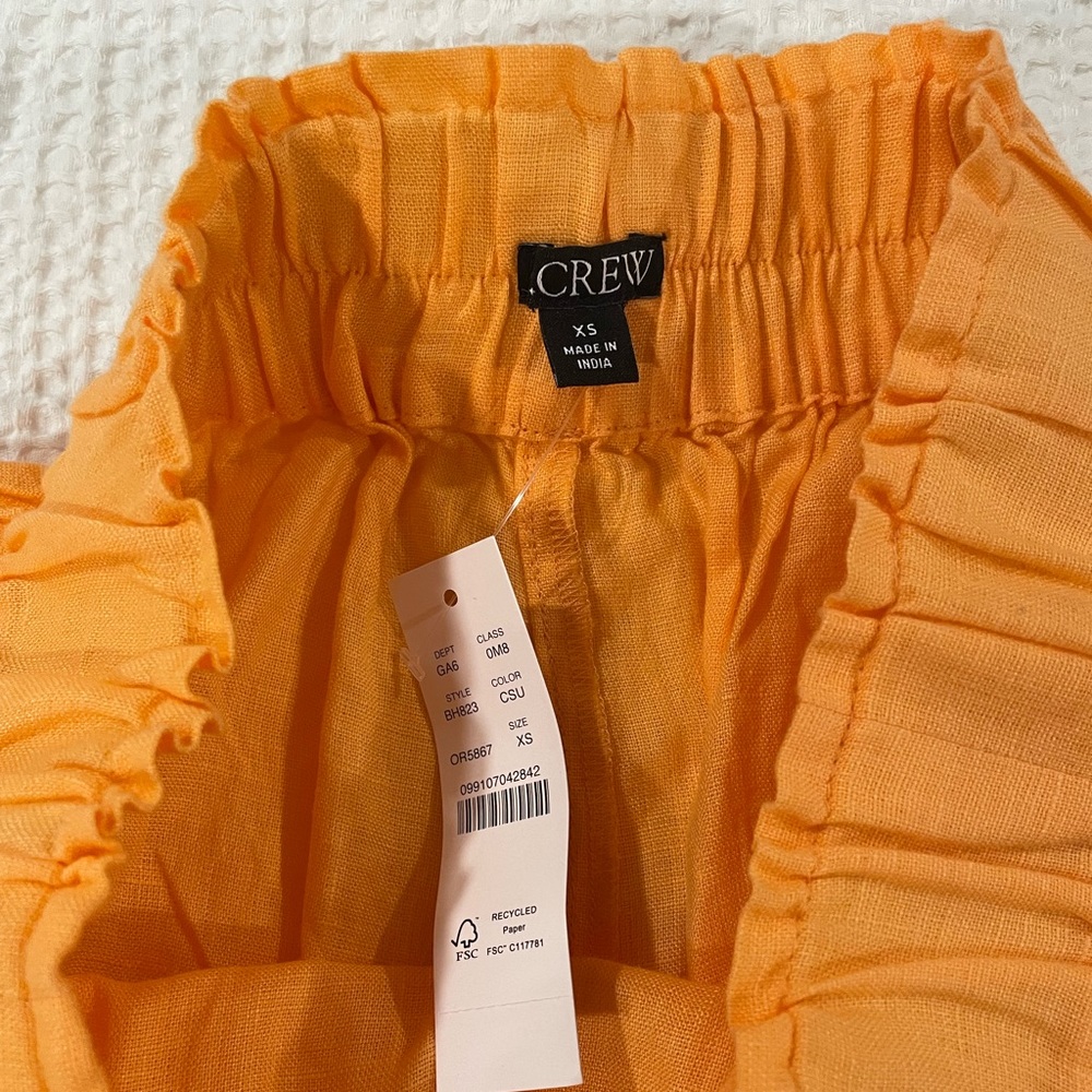 NWT J Crew women’s orange shorts size extra small - Picture 2 of 4